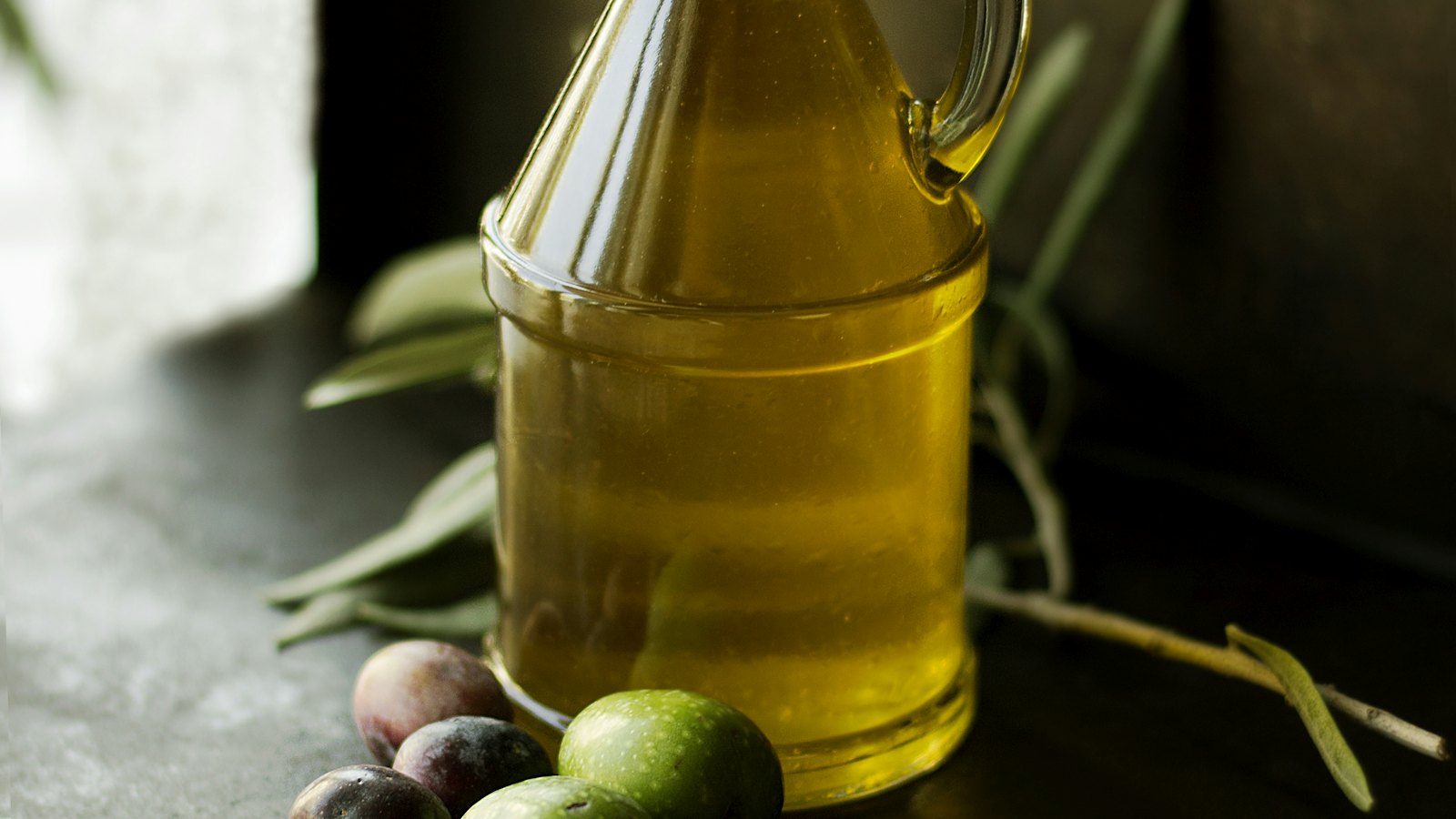Promo photo — oil bottles